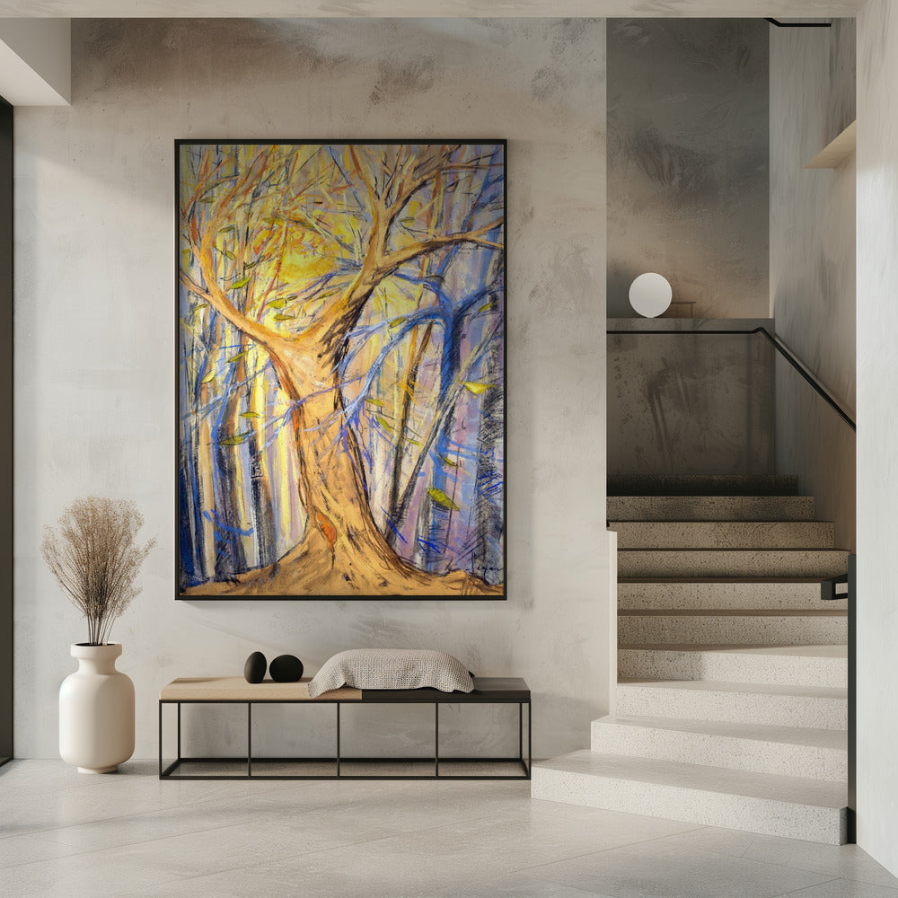 Stralende bosgloed | Poster