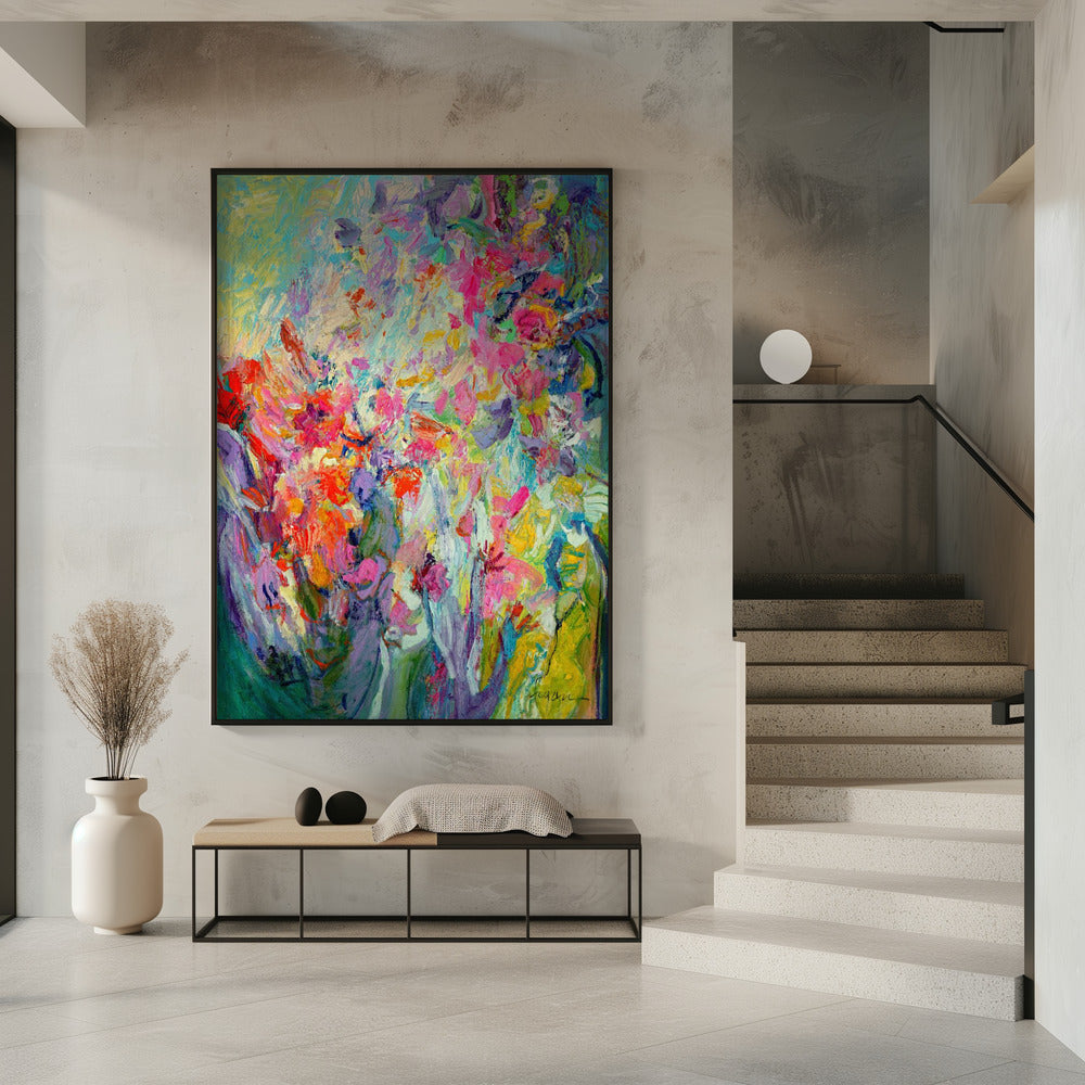 Levendige bloemensymfonie | Poster