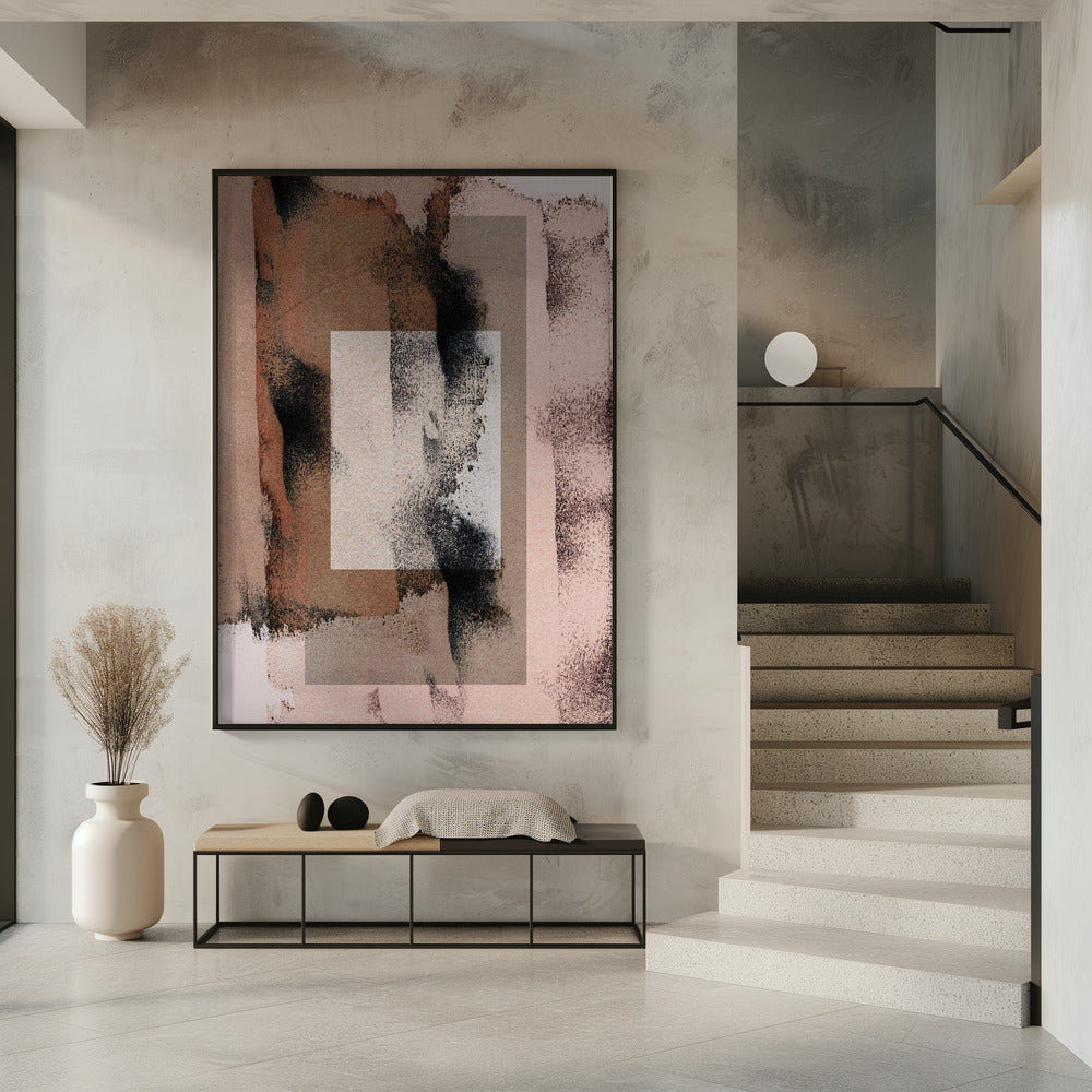 Abstracte penseelstreken 17j | Poster