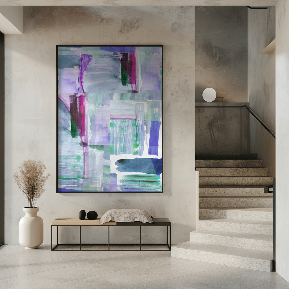Pruim Paars Lila Abstract 1 | Poster