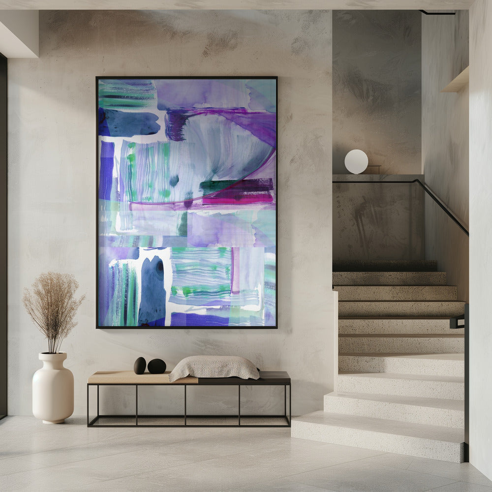 Pruim Paars Lila Abstract 2 | Poster
