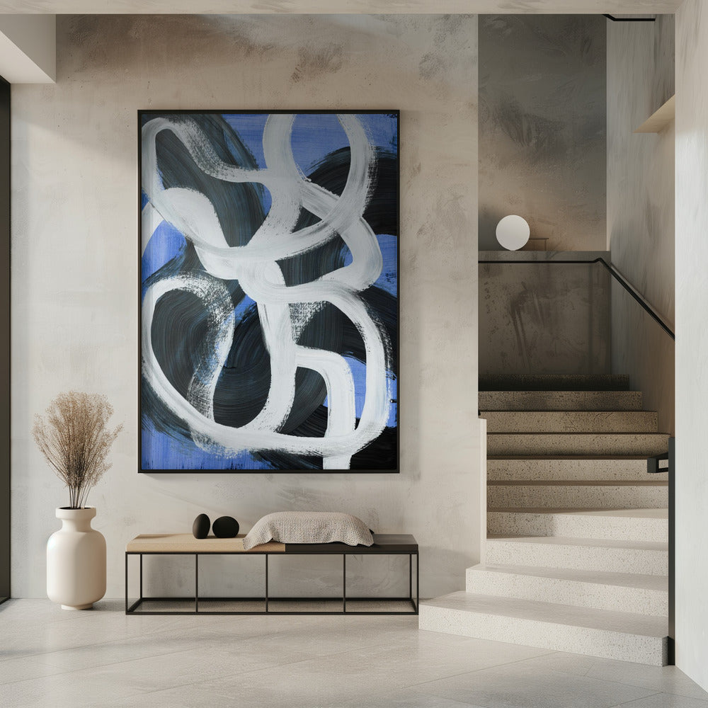 Abstracte penseelstreken 127 | Poster