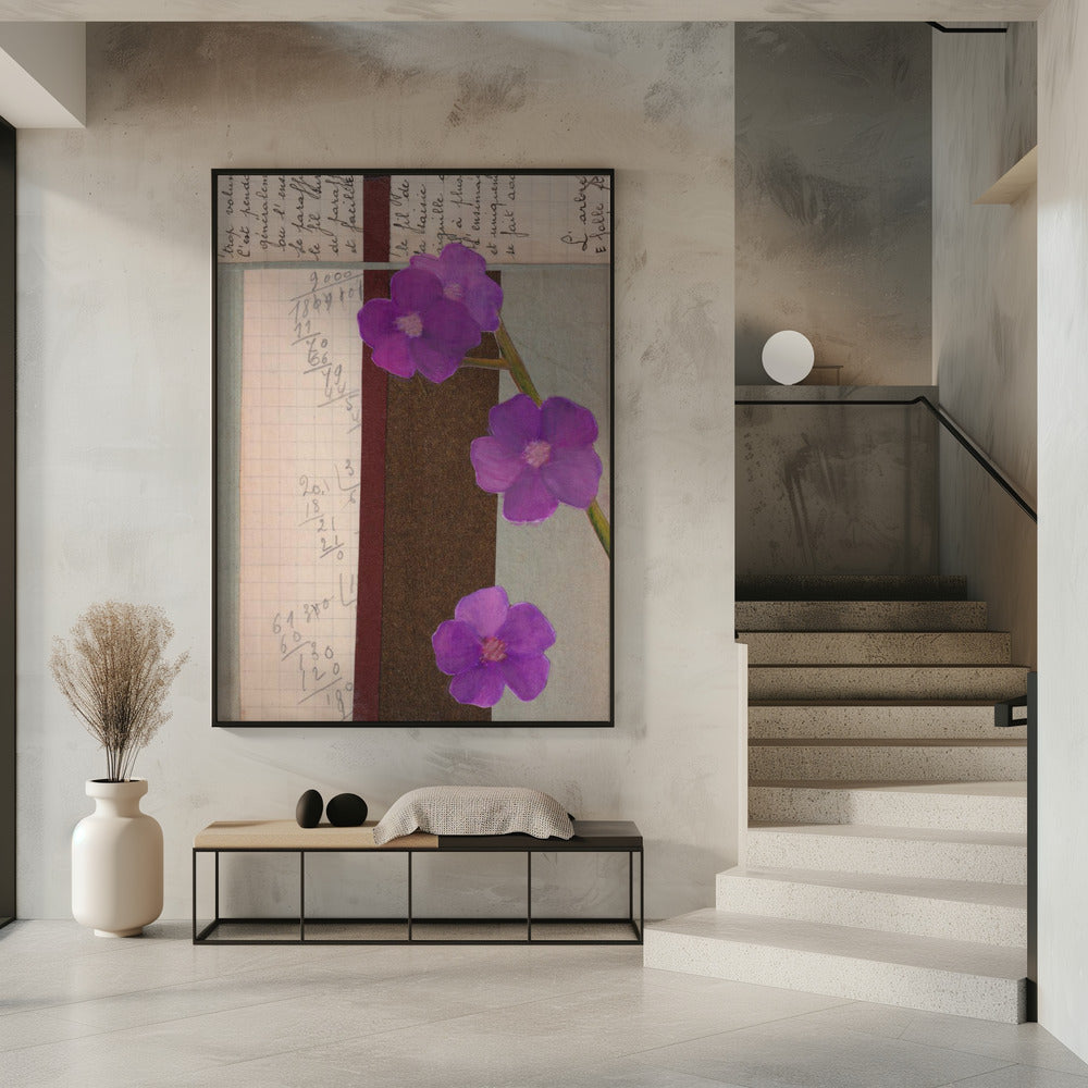 Roze bloemen | Poster