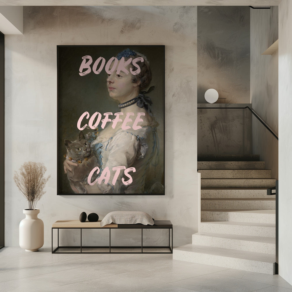 Boekenkoffiekatten Ratioiso | Poster