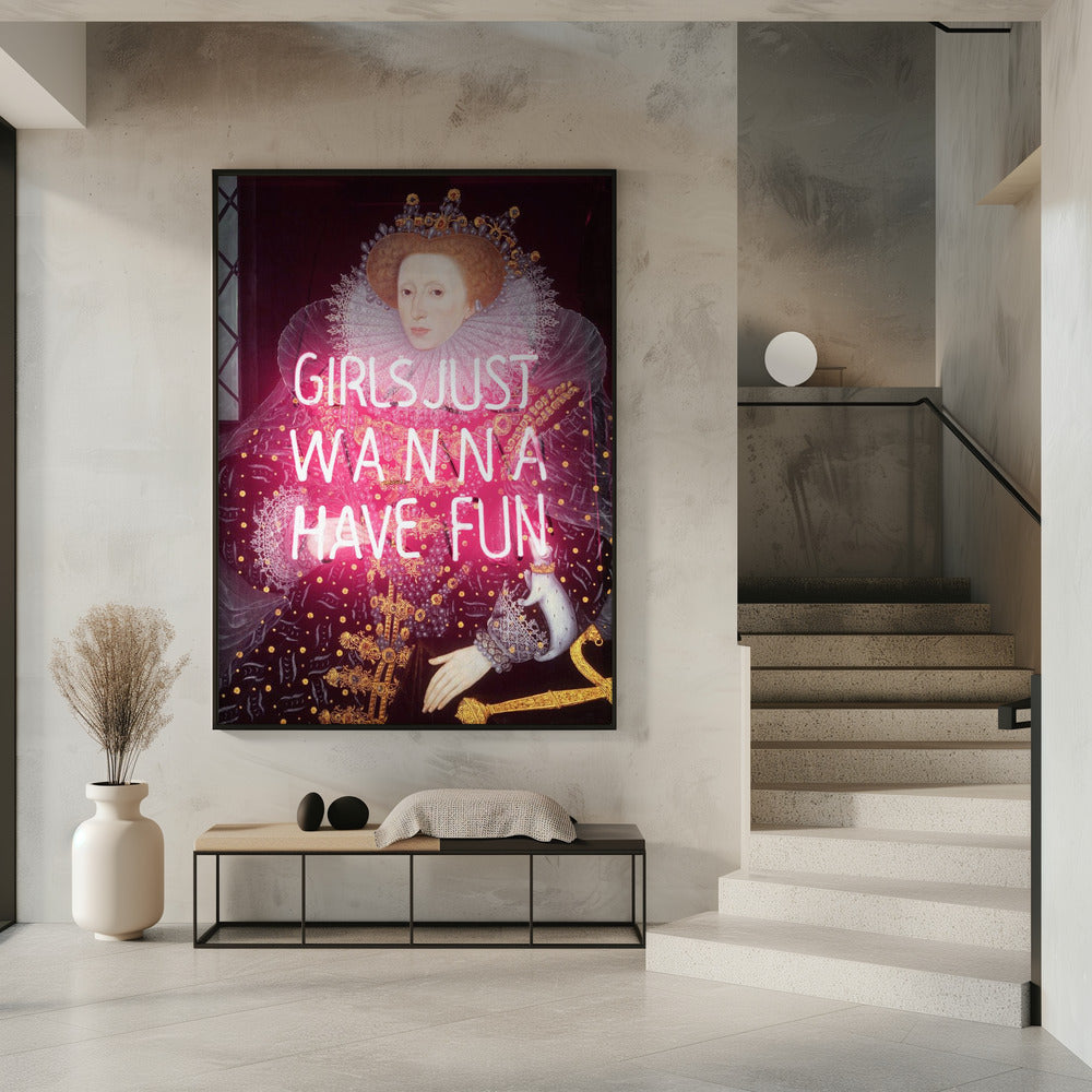 Queenelizabethneon Ratioiso | Poster