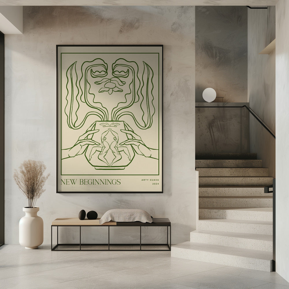 Vessel Collection : New Beginnings (LineArt) | Poster