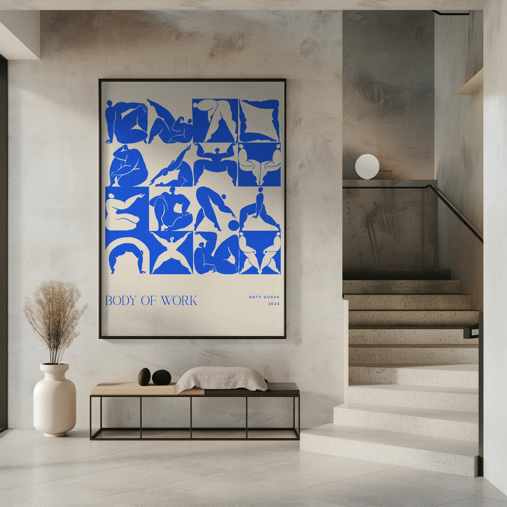 Werk (blauw) | Poster