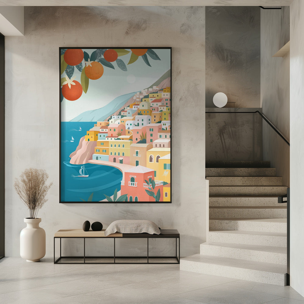 Positano Coast Italy | Poster