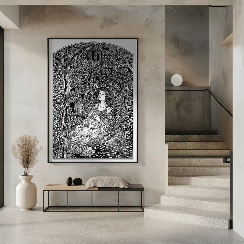 Woman in Forest | Poster