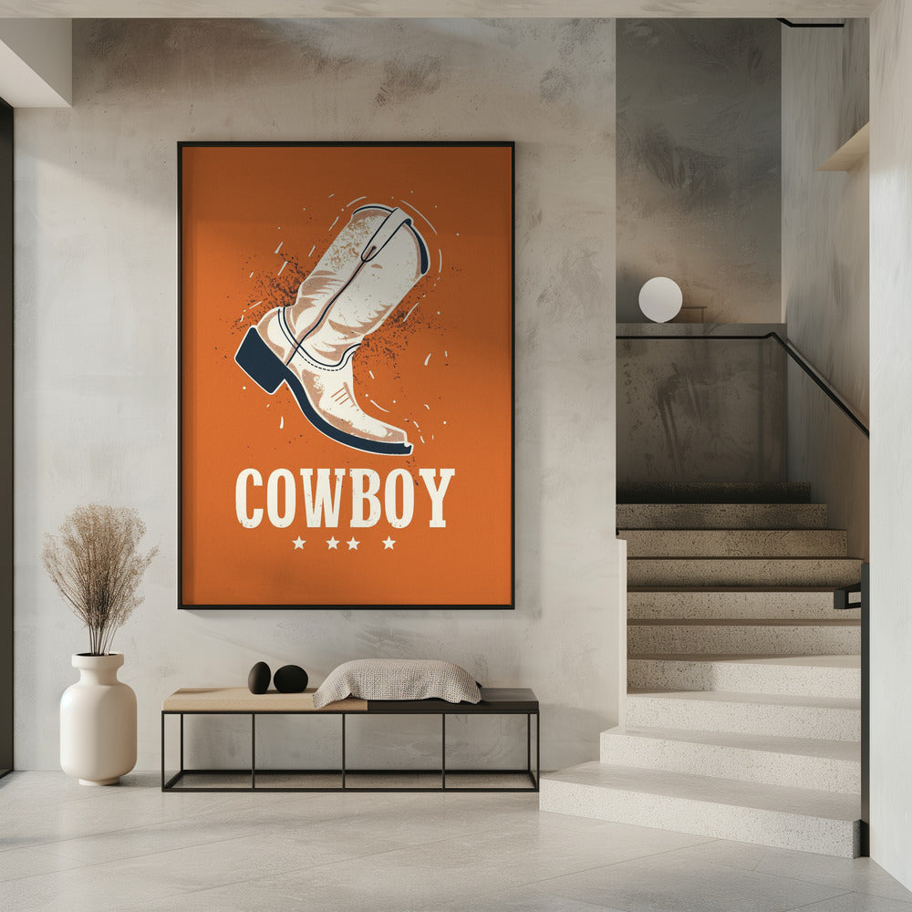 Vintage cowboylaarzen | Poster