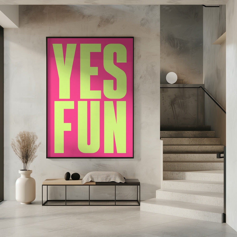 Gedurfde neonpositiviteit | Poster
