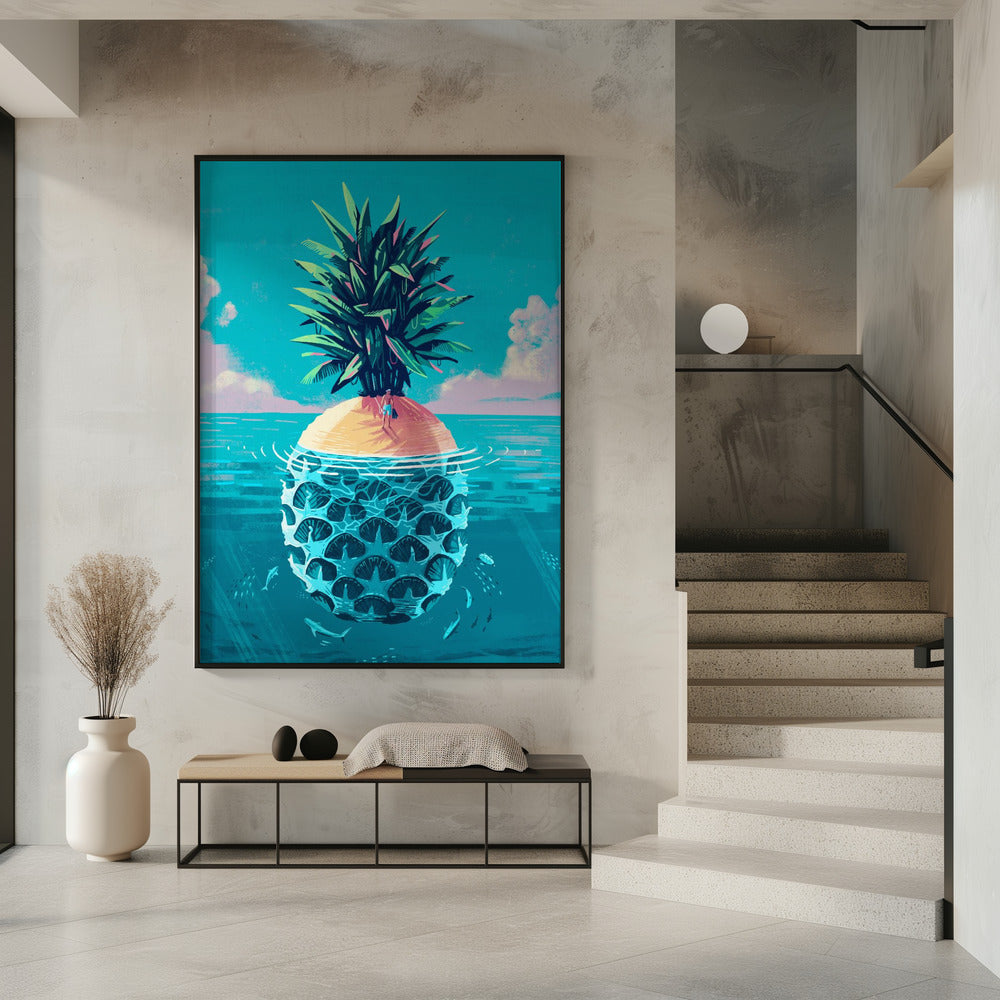 Gestrand op Pineapple Island | Poster