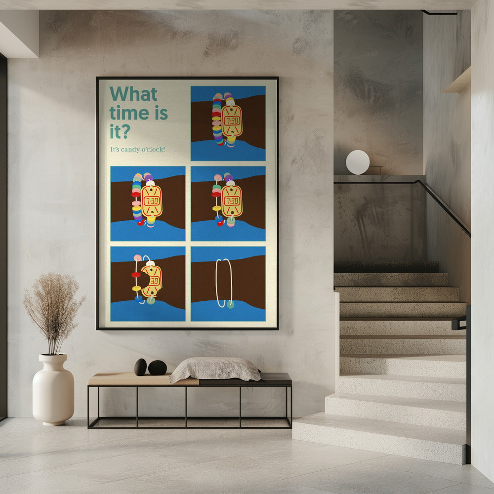 Poster Snoepklok | Poster