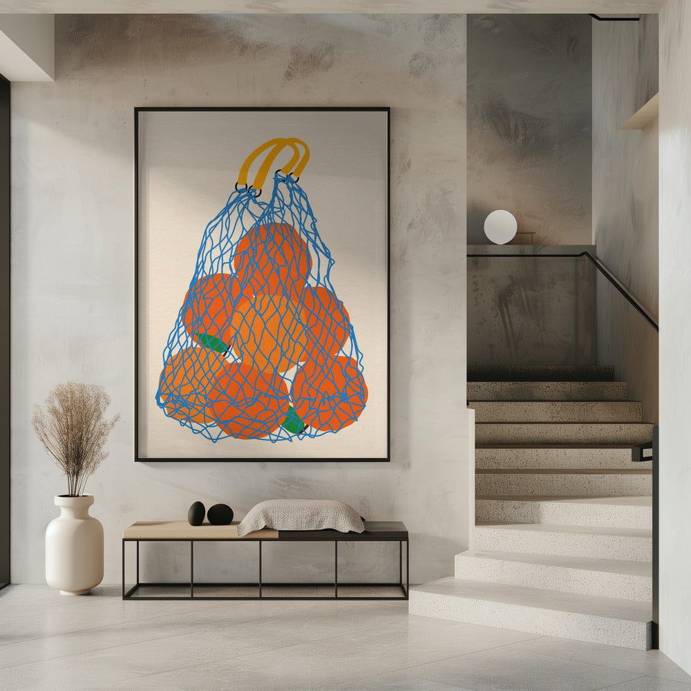 Sinaasappelen in een netzak Update 24 | Poster