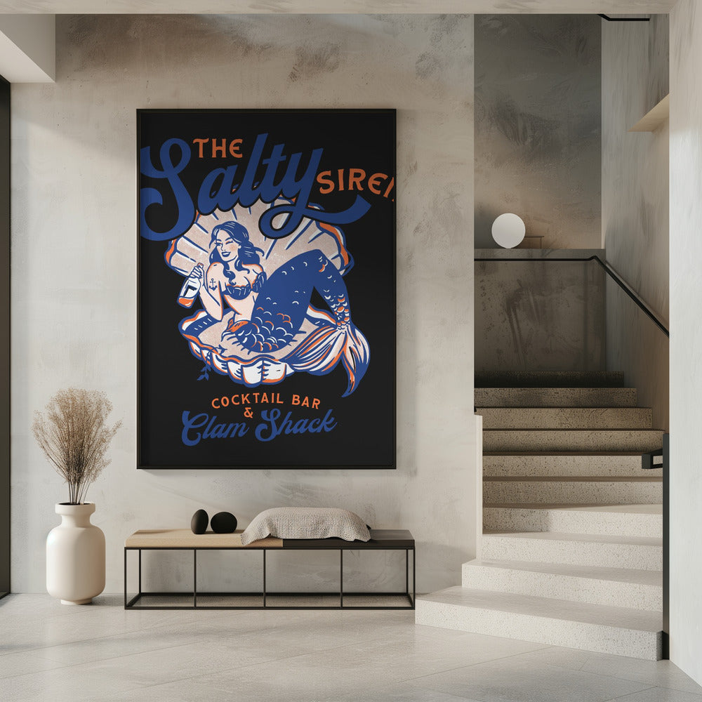 Zoute Siren Cocktailbar & Clam Shack Zeemeermin | Poster