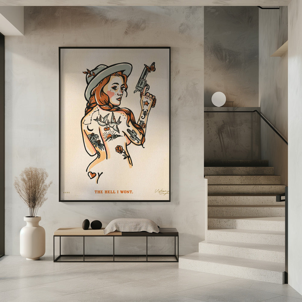 De hel die ik niet wil printen 16x20 | Poster