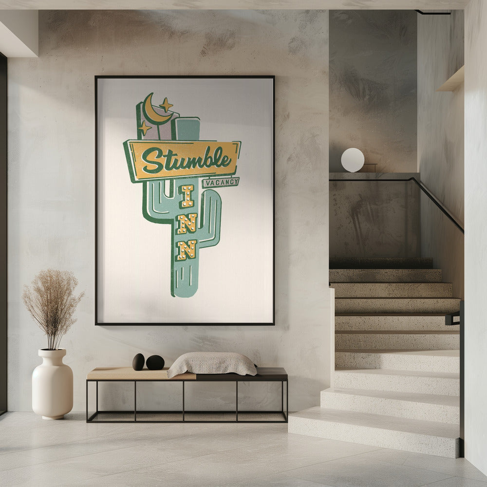 Stumble Inn Southwestern Roadside Motel Kunst | Poster