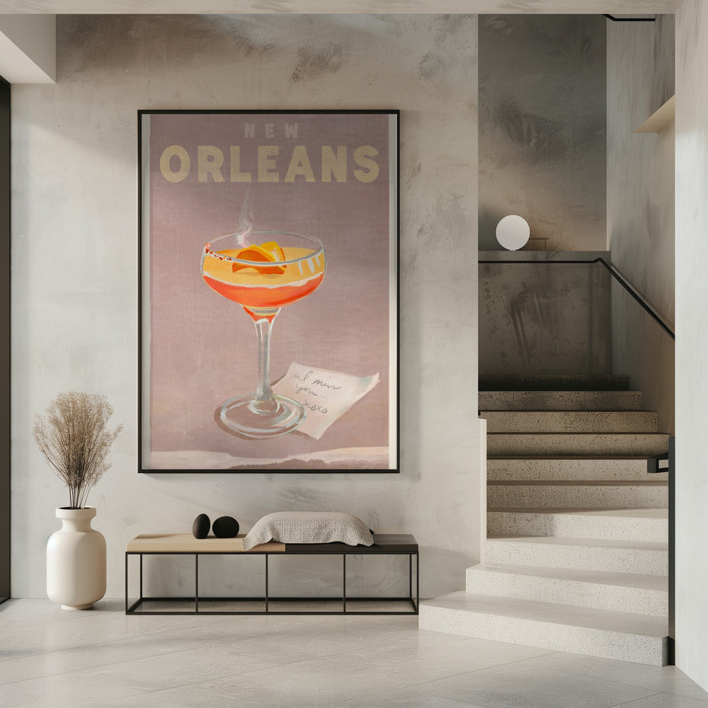 New Orleans Cocktail Reisposter | Poster