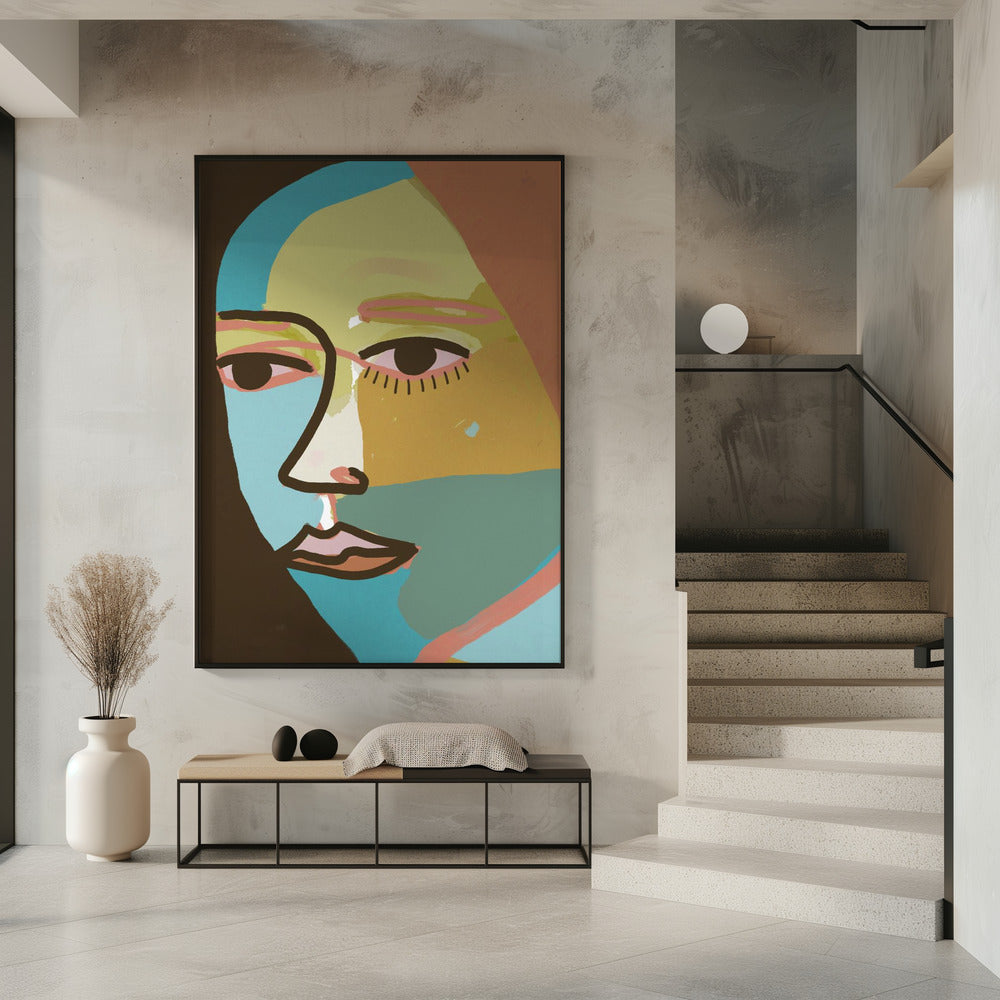 Abstract gezicht | Poster