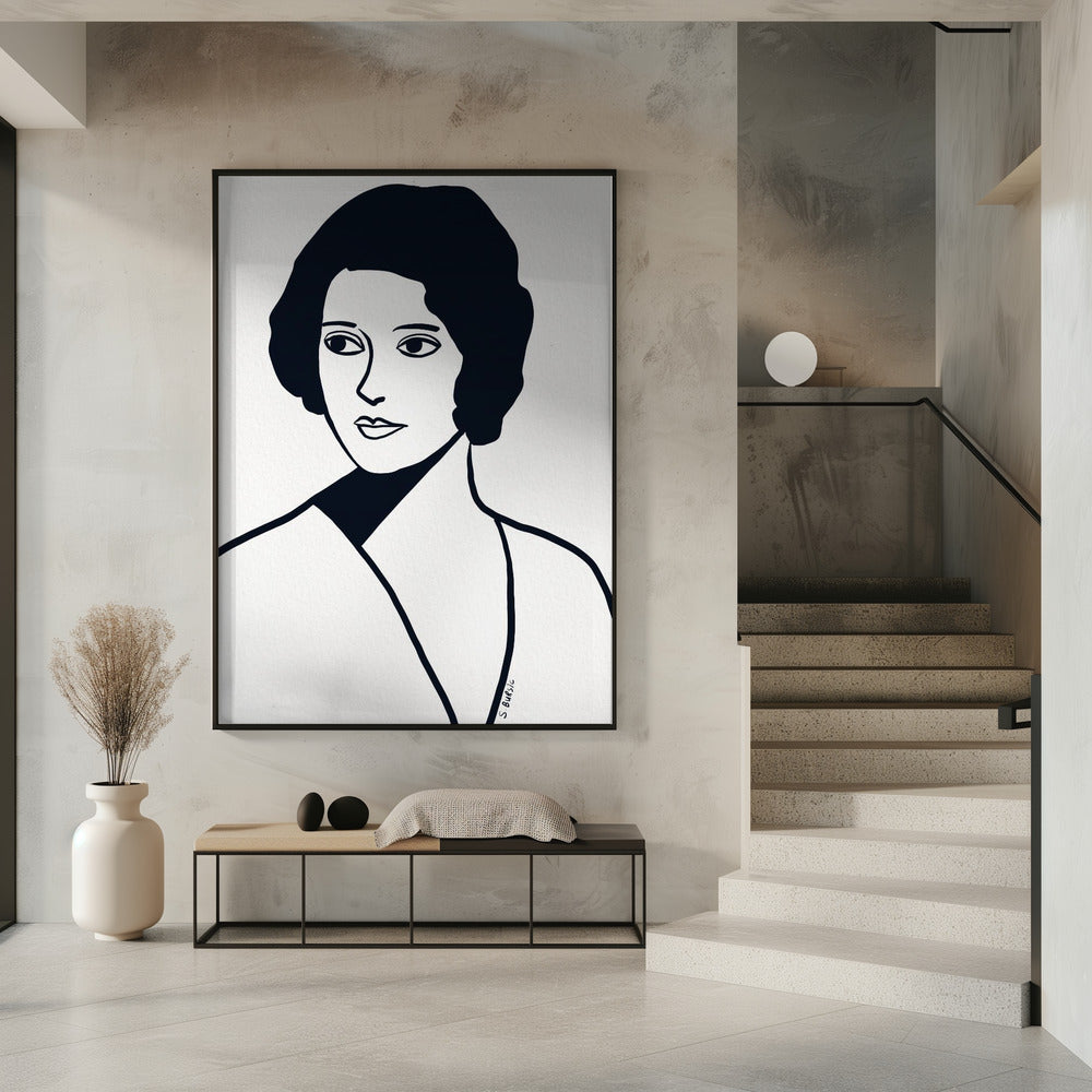 Vintage vrouw | Poster