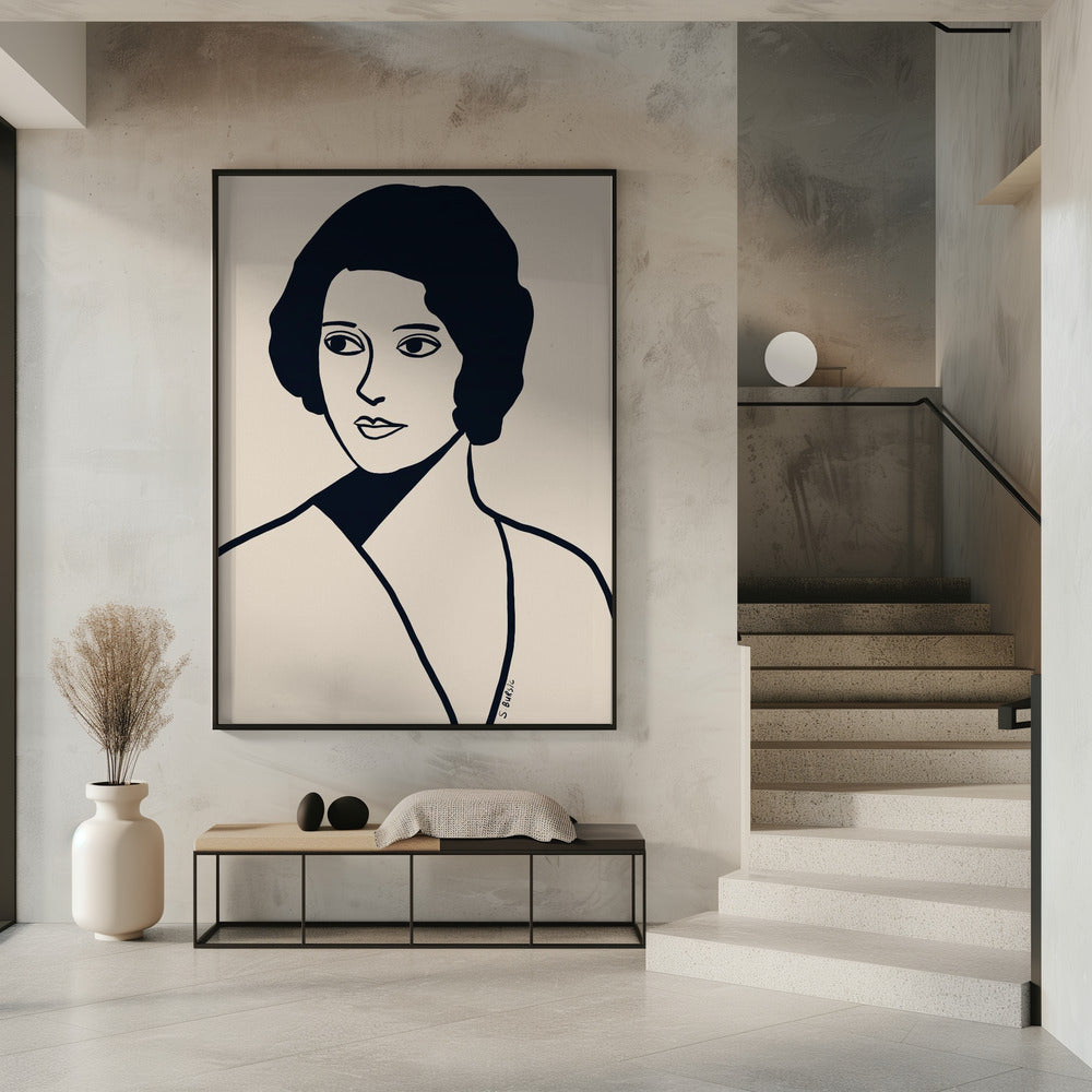 Vintage vrouw | Poster