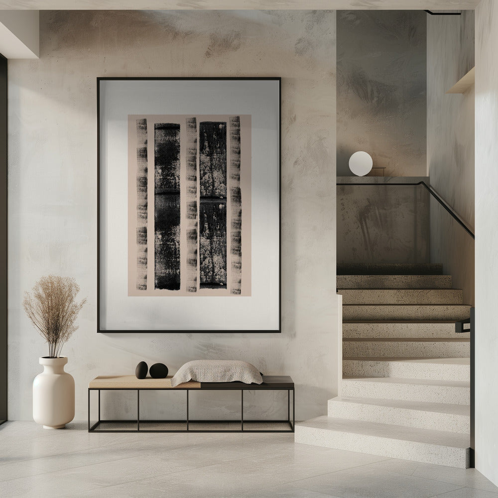 Monochrome lijnen | Poster