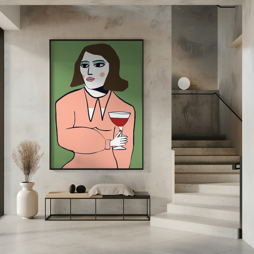 Wijndame | Poster