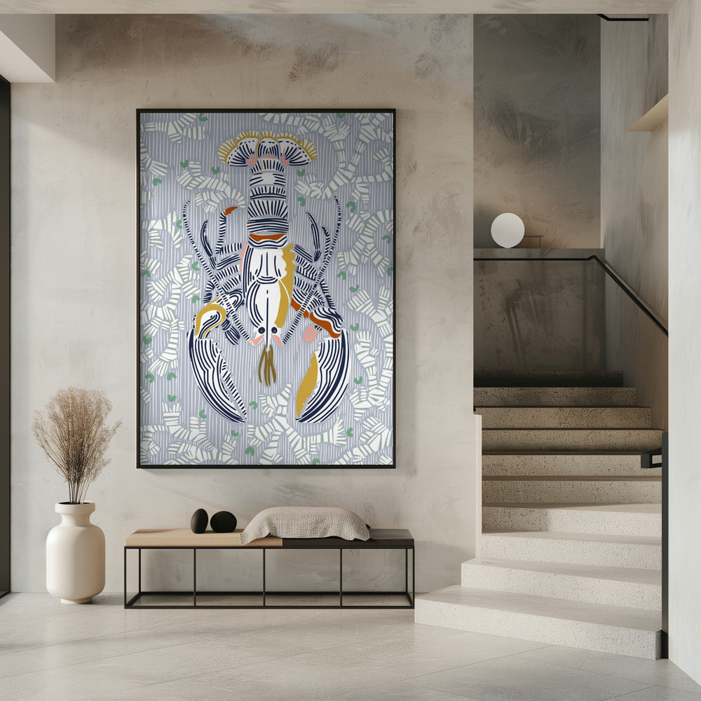 Schaaldierkern grijs | Poster