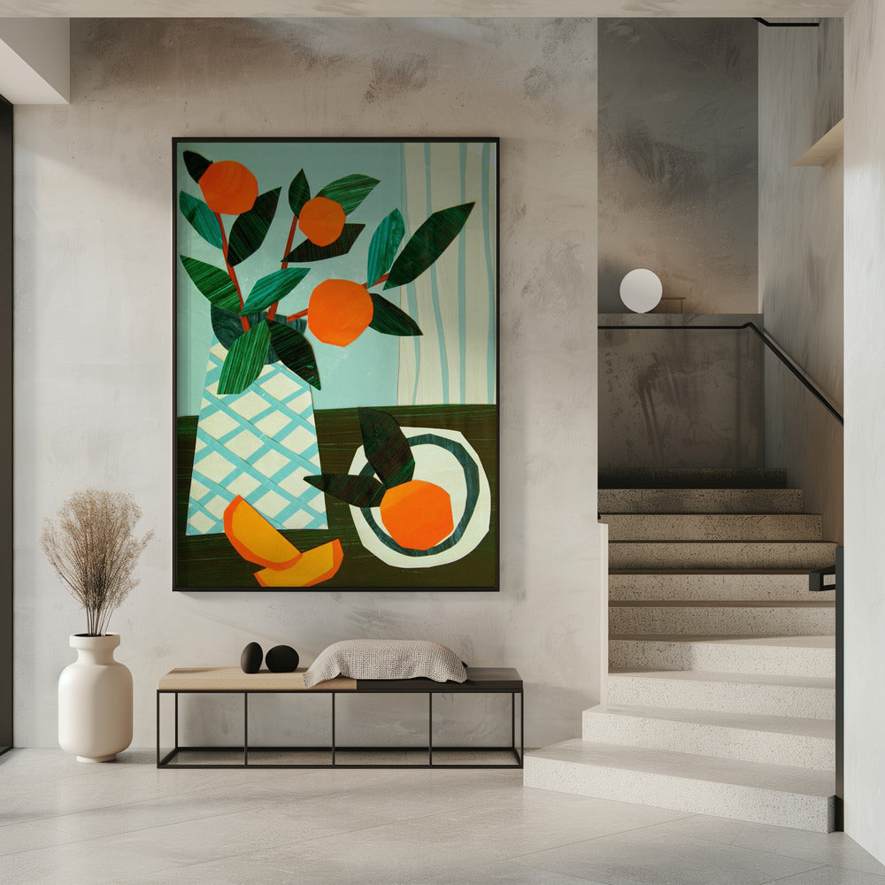 Stilleven met citrusochtend II | Poster