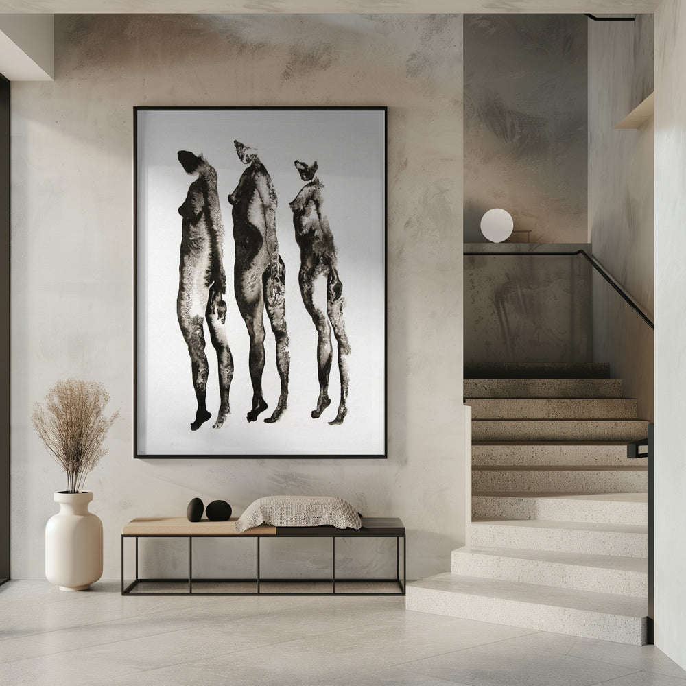 Figuurstudie 3x | Poster