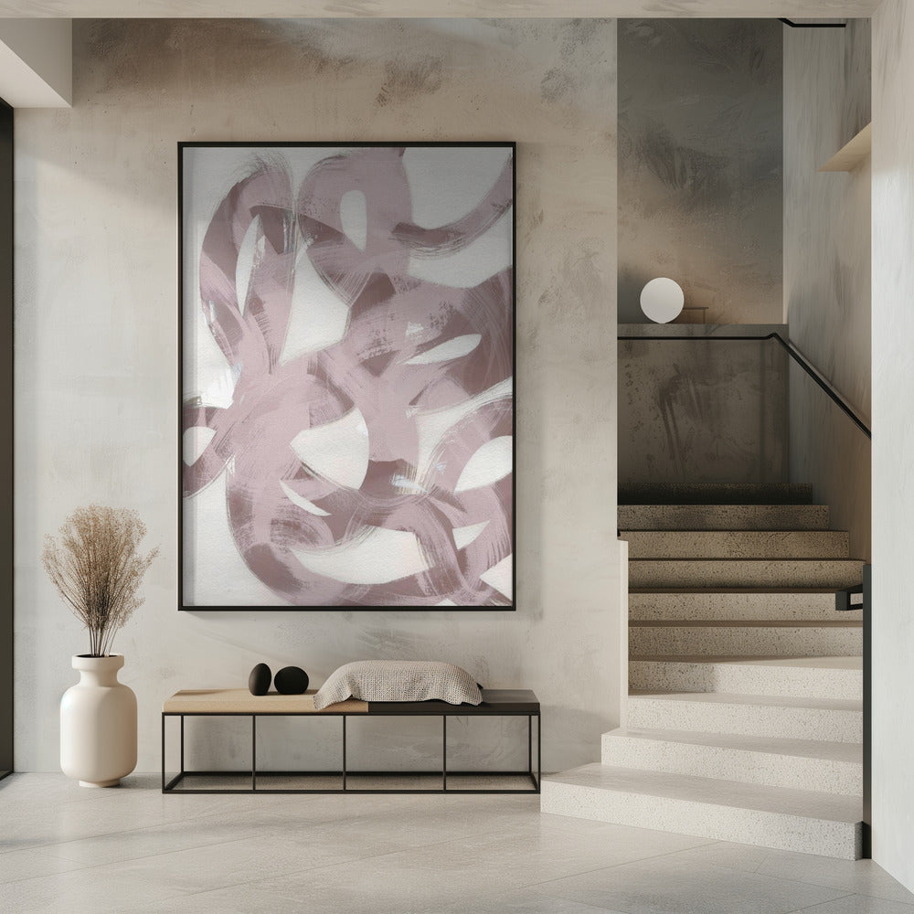 Abstracte penseelstreken 169 | Poster