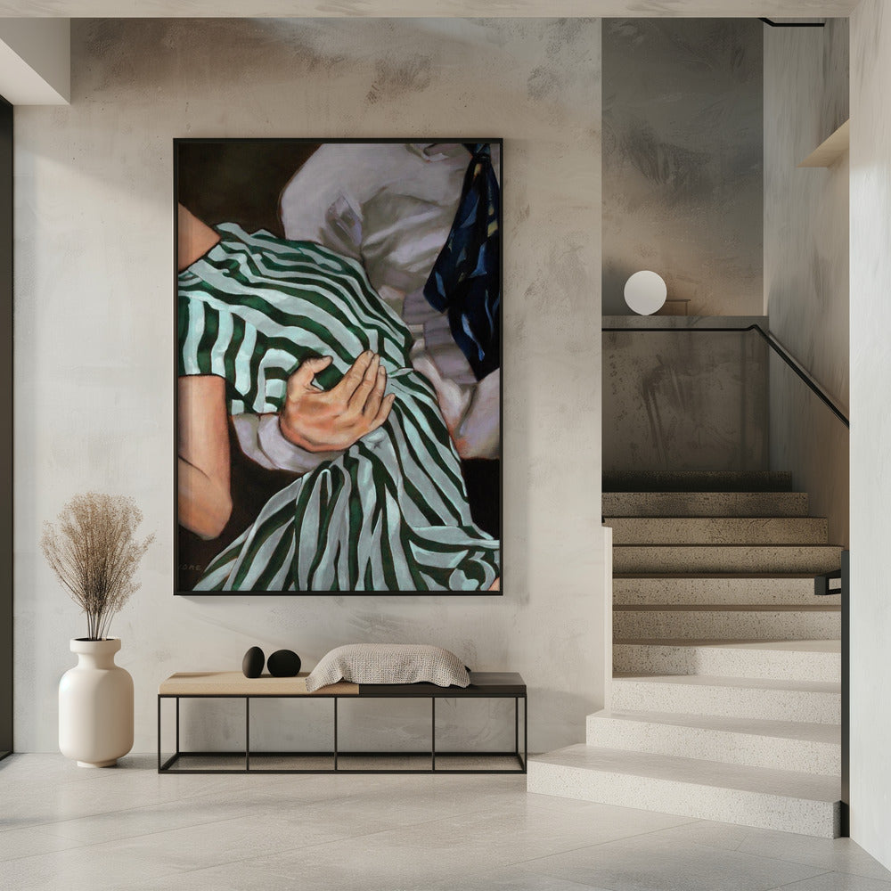 Gestreepte schommel | Poster