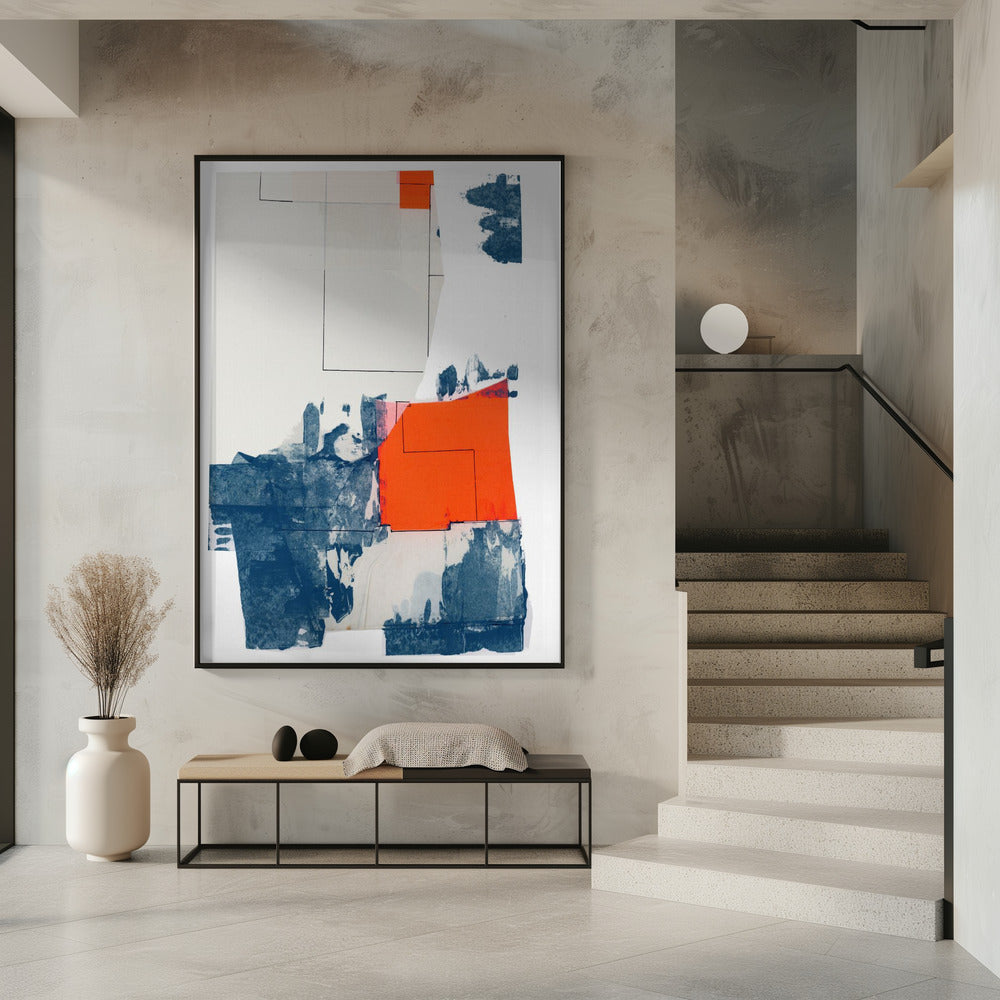 Neutrale abstracte vormen op wit 3 | Poster
