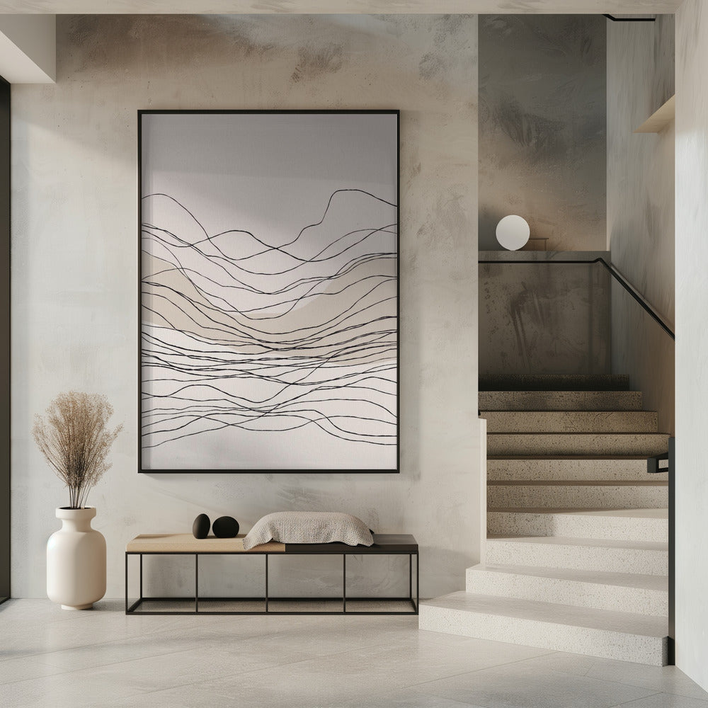 Serene lijngolven | Poster