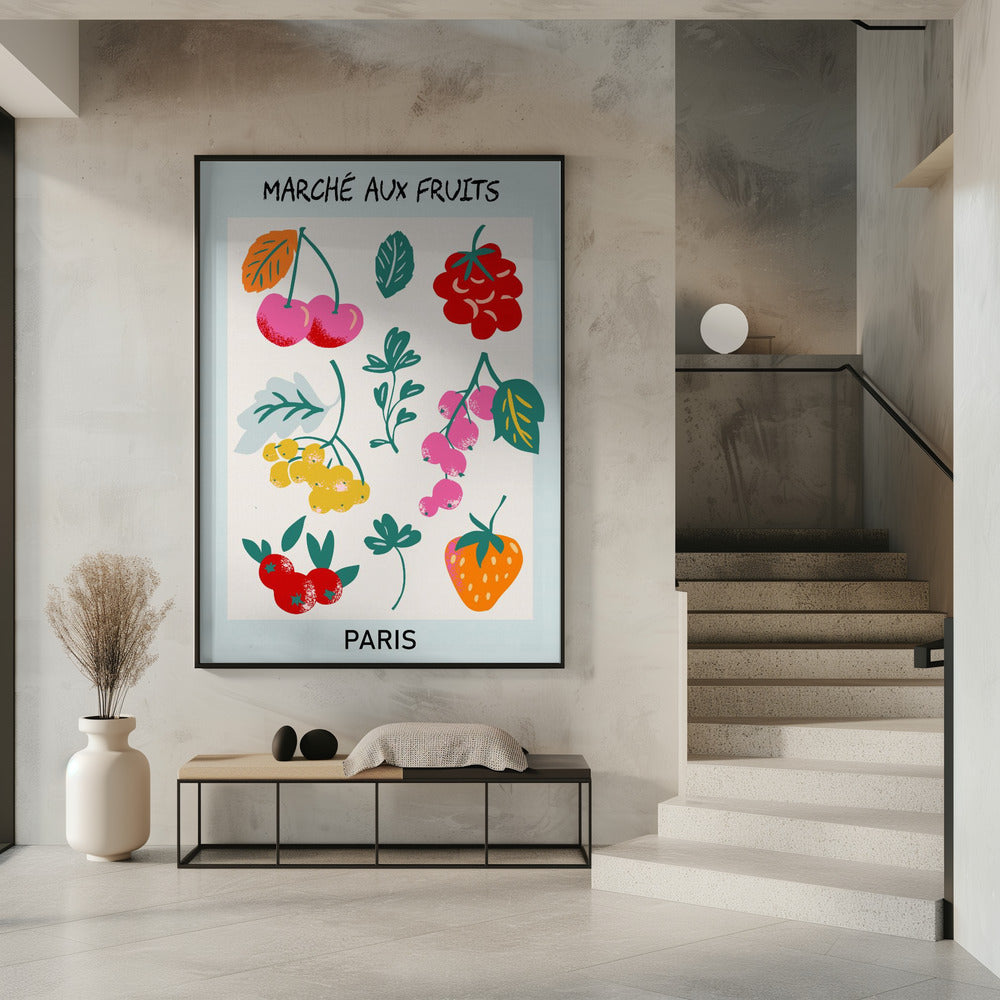 Fruitmarkt Parijs | Poster