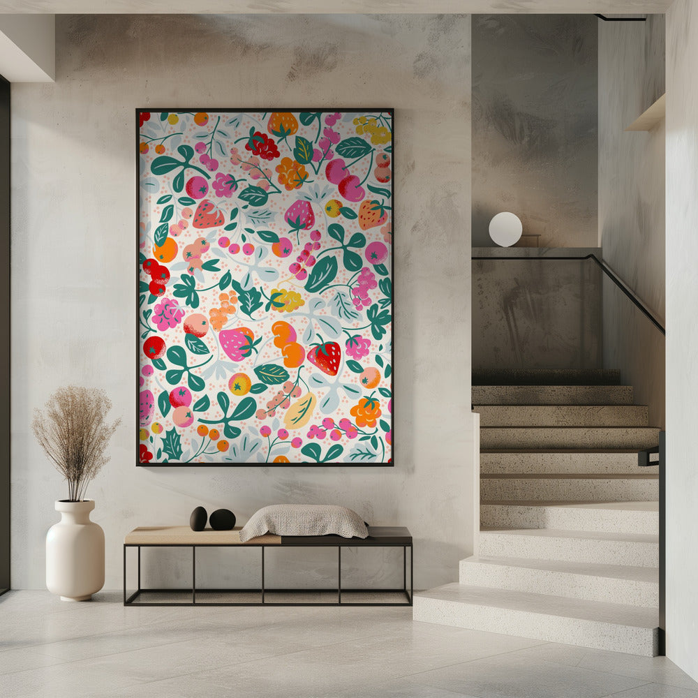 Fruitig naadloos patroon | Poster
