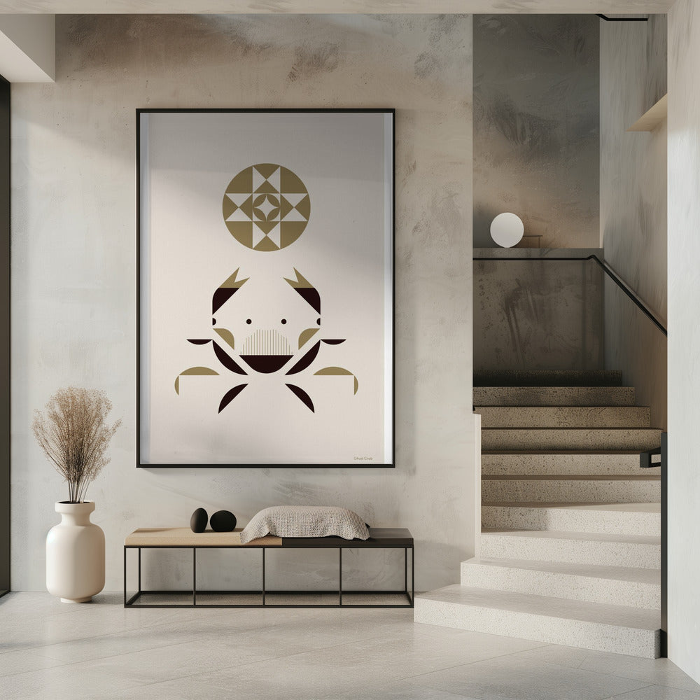 Gouden Dieren - Spookkrab (Wit) | Poster