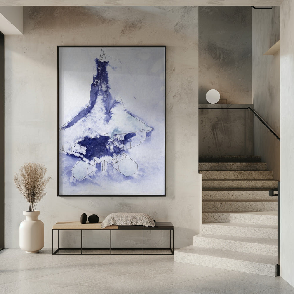 Kampjet Study (indigo 3) | Poster