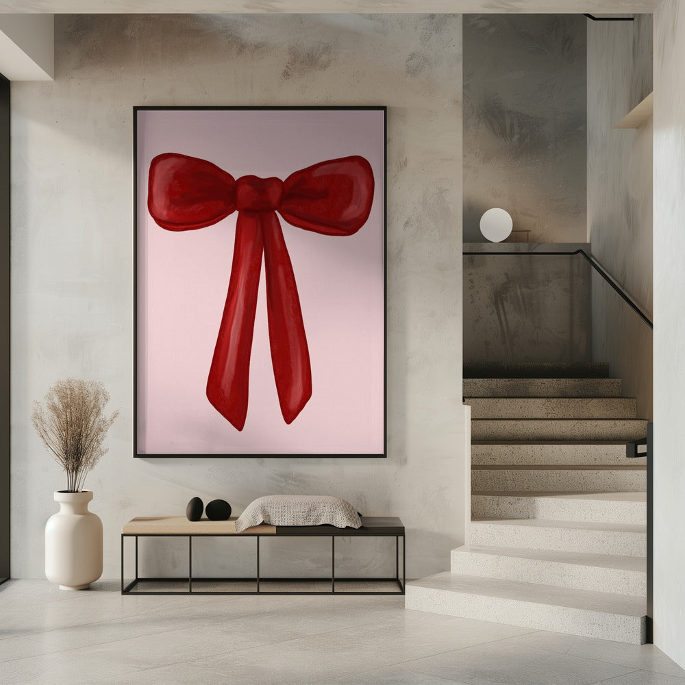 Scharlaken lint vastgebonden | Poster