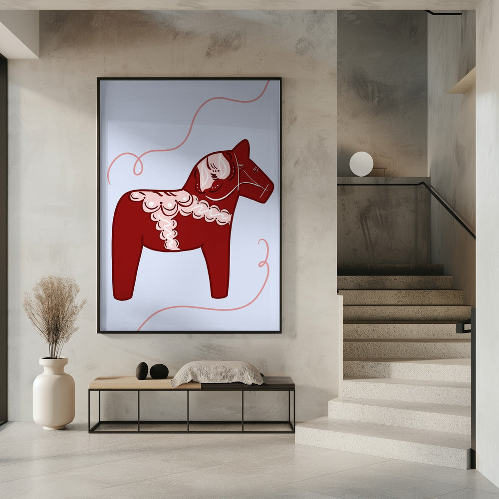 Rode Paardengril | Poster