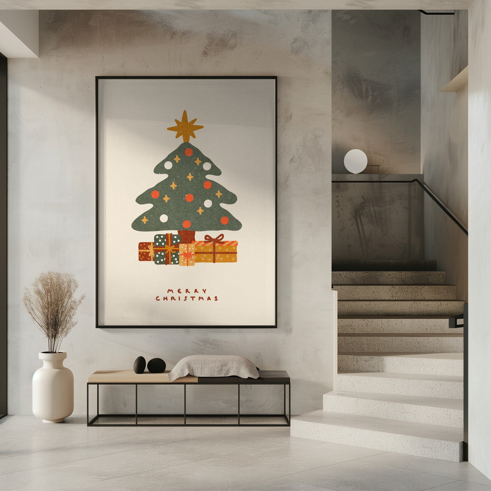 Christmas tree with gifts | Poster