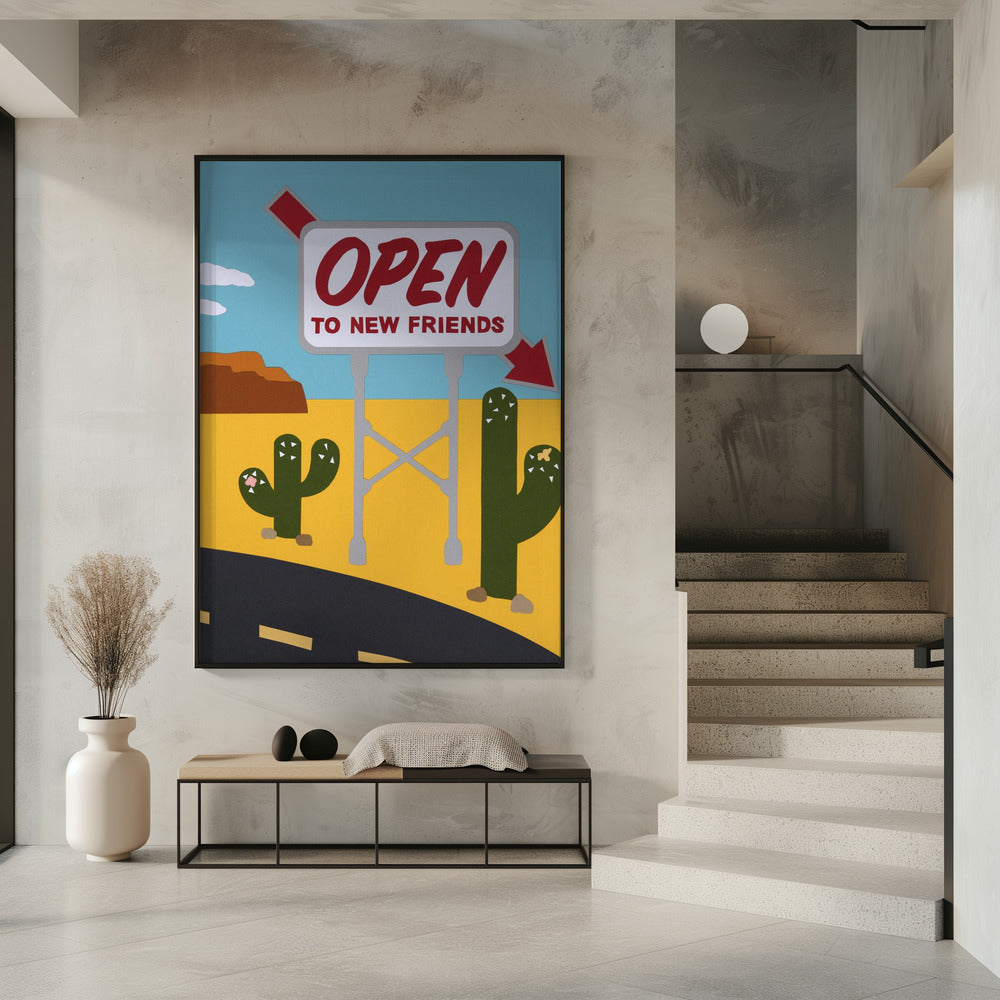 Open voor nieuwe vrienden | Poster