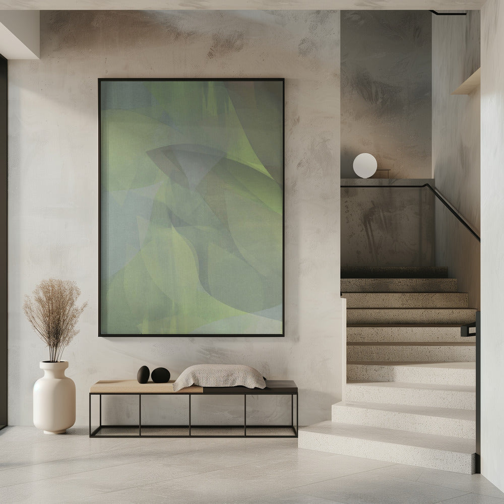 Soft Pastel Leaves 2 | Poster