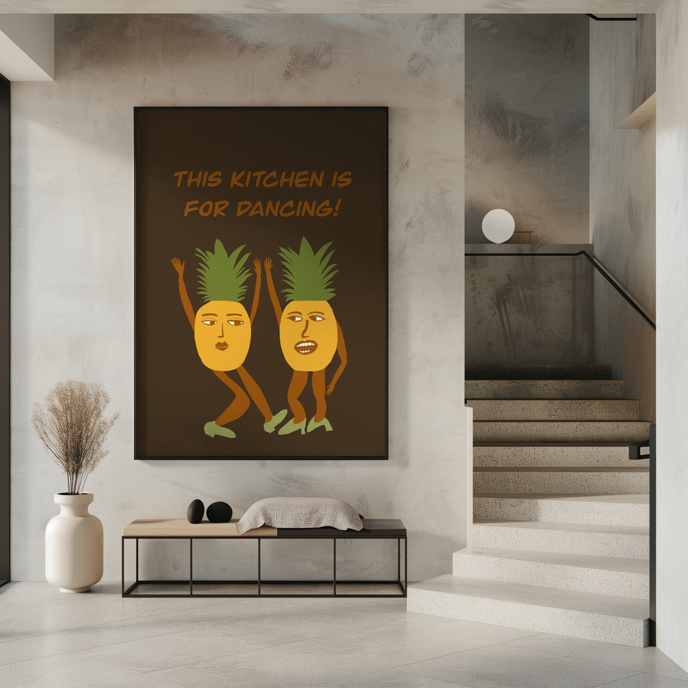 Dansende ananas | Poster