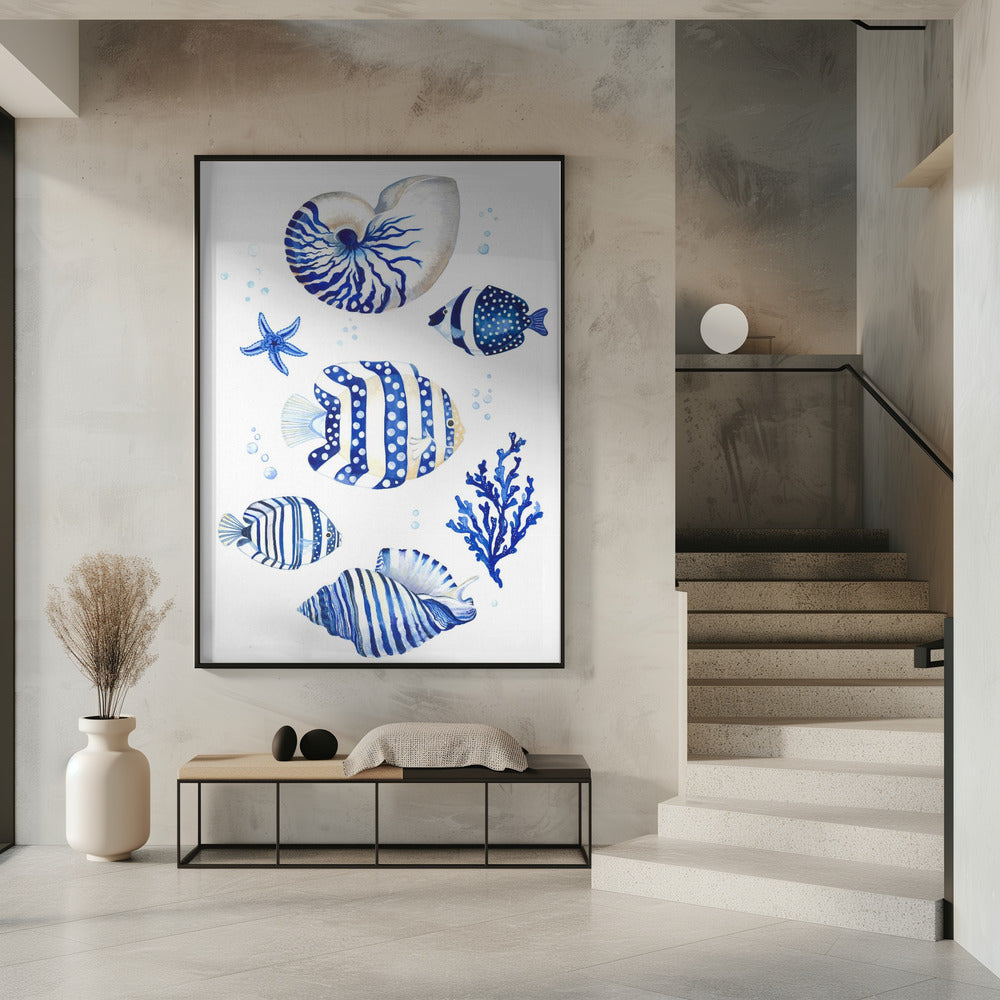 Geïnspireerd door de rustige schoonheid van de oceaan | Poster