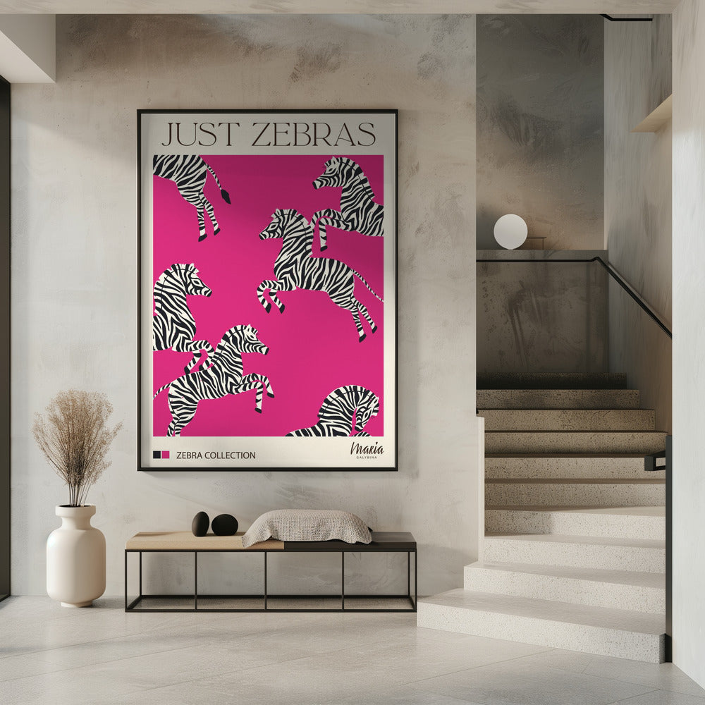 JUST ZEBRAS. Zebracollectie | Poster