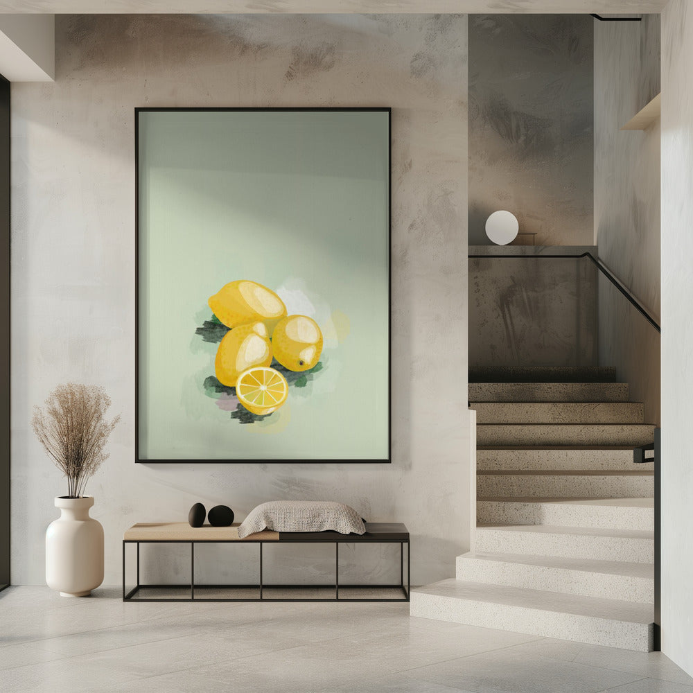 Drie en een halve citroen | Poster