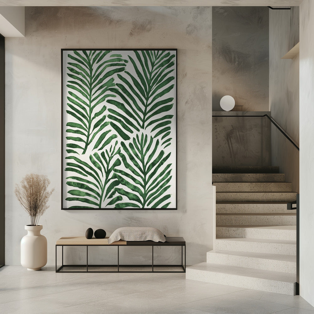 Groene bladeren | Poster