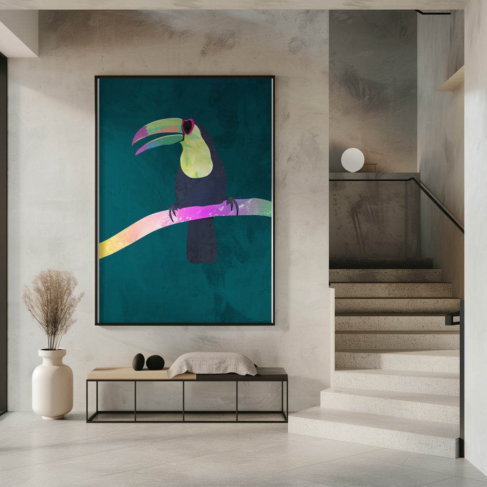 Rainbow toucan | Poster