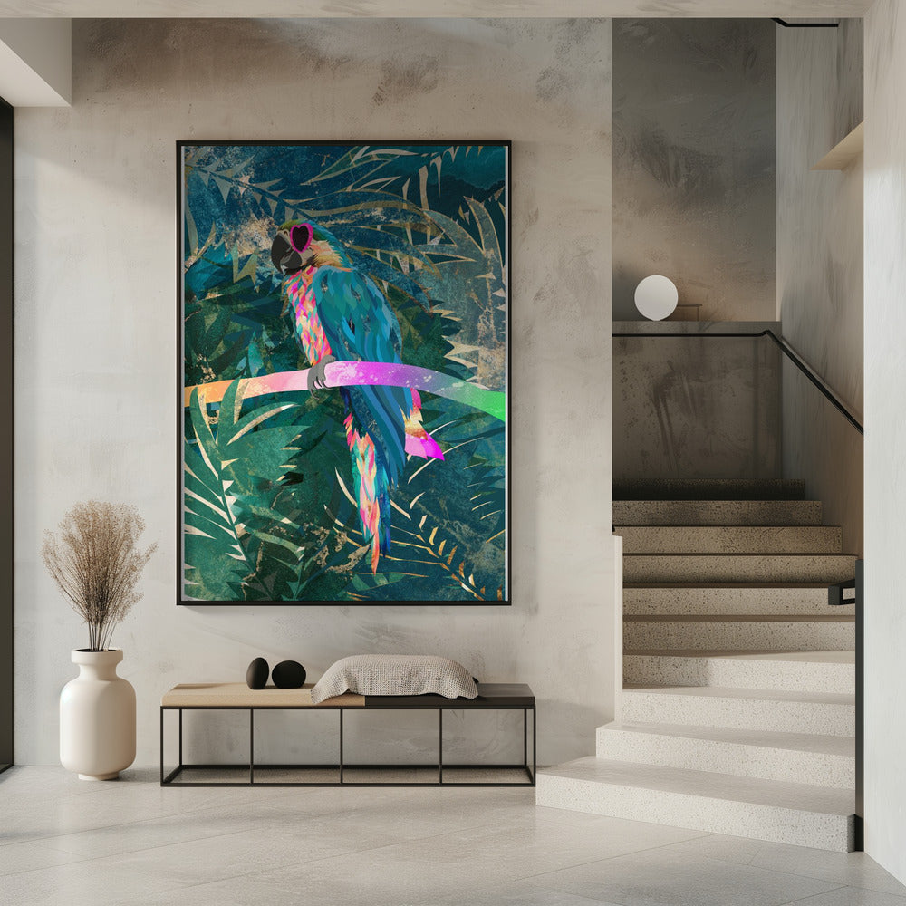 Jungle Regenboog Ara Bril 01 | Poster
